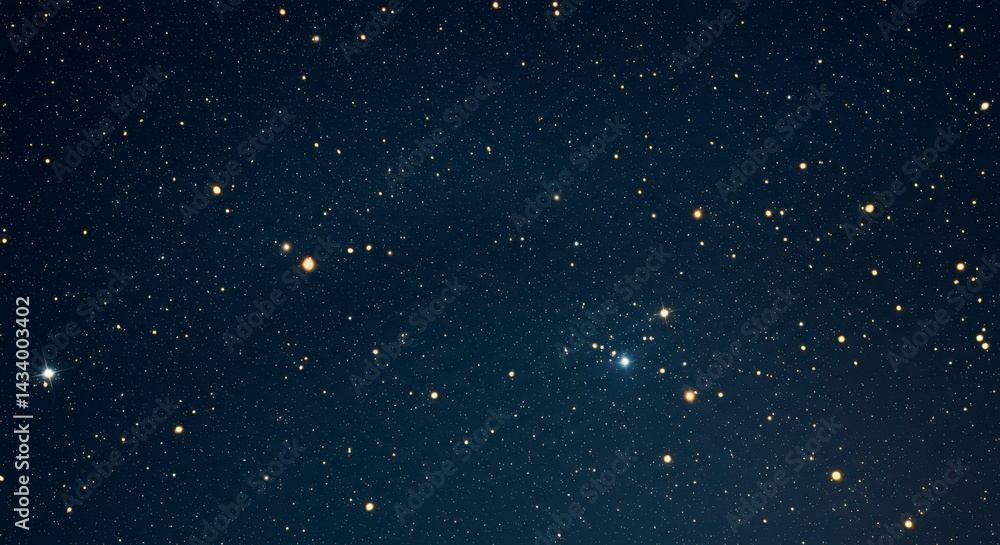 Obraz premium Starry night sky with celestial objects