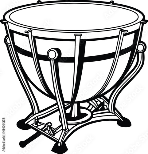 drum isolated on white