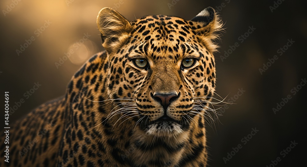 Fototapeta premium Leopard Portrait Close-up