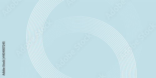 Modern abstract background. Glossy white gradient circle lines. Minimal geometric pattern. Simple graphic elements. Futuristic concept. vector