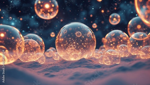 Glowing spheres of infinite cosmic possibilities