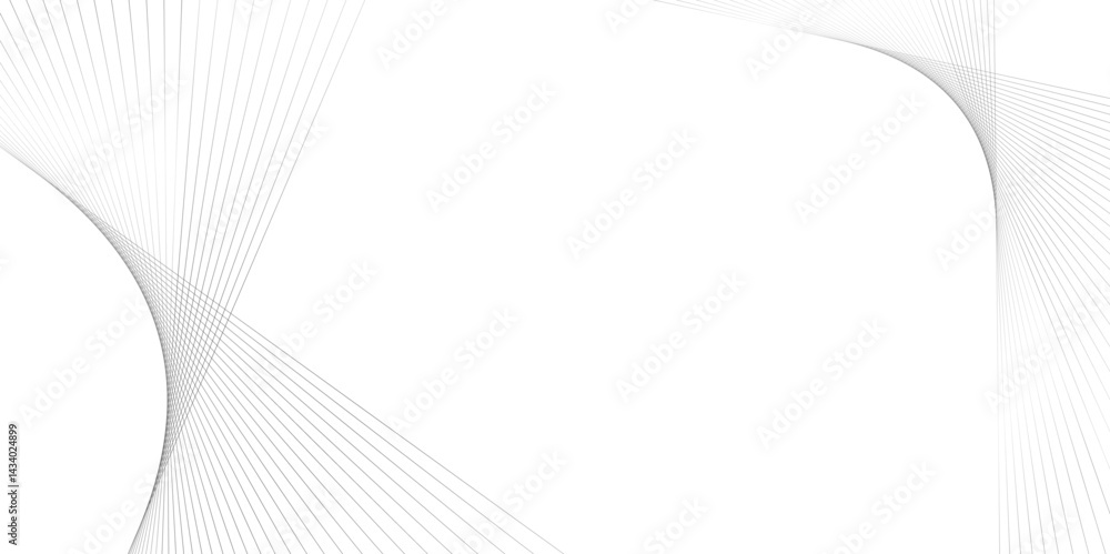 Fototapeta premium Abstract grey, white smooth element swoosh speed wave modern stream background. Wave with lines created using blend tool. Abstract frequency sound wave lines and twisted curve lines background. 