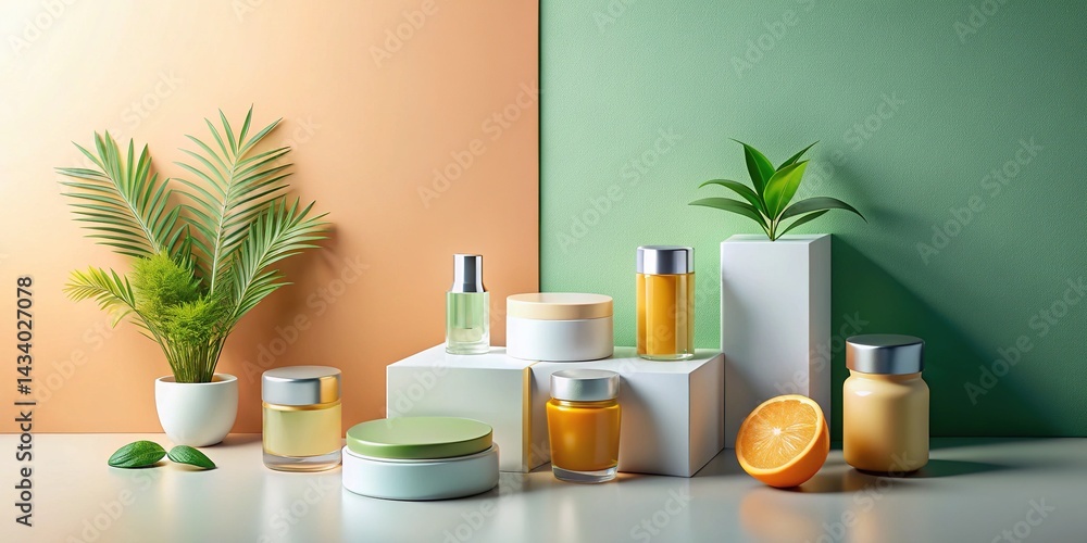 Minimalist Product Display Overhead Neutral Background Minimalist Product Display Overhead Neutral Background