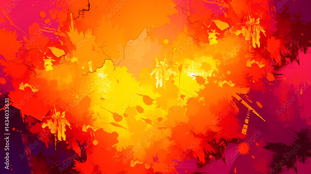 Radiant Explosion of Warm Colors Radiant Explosion of Warm Colors