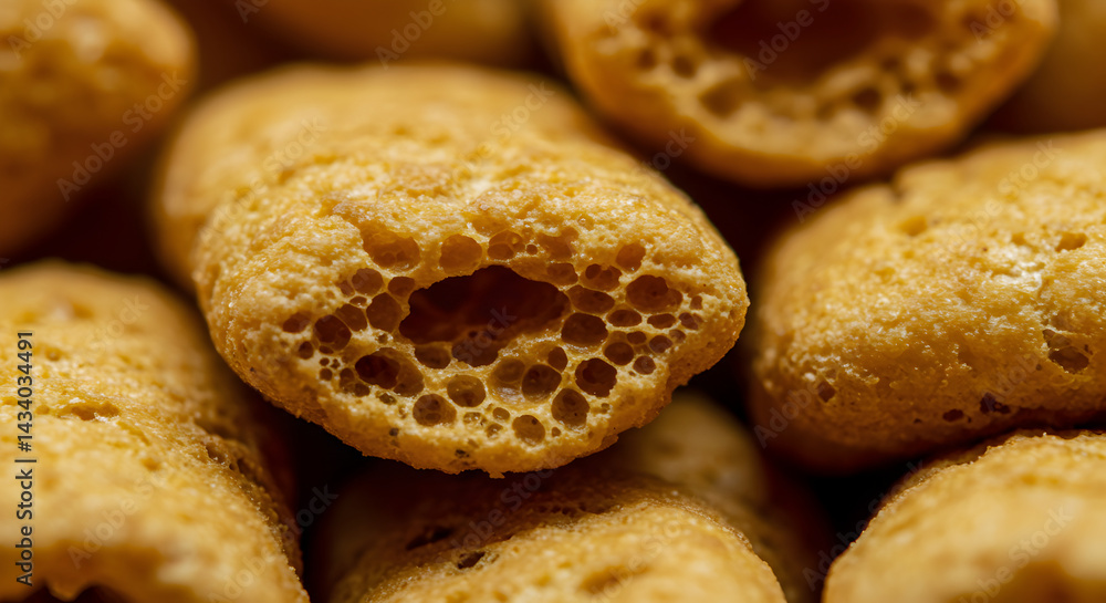 Pile Of Delicious Freshly Baked Ladyfingers On A Serving Dish Macro View Pile Of Delicious Freshly Baked Ladyfingers On A Serving Dish Macro View