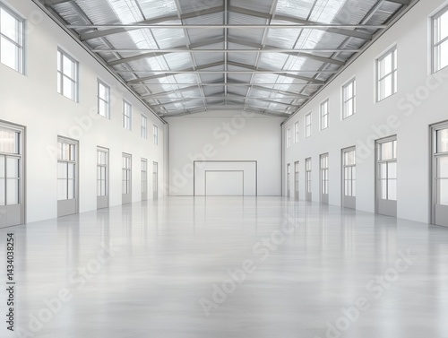 Wallpaper Mural Industrial warehouse with passive solar design and smart insulation, Industrial Real Estate  Sustainable Architecture, energyoptimized construction Torontodigital.ca