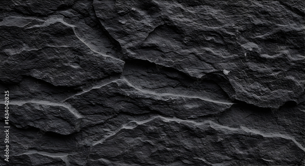 Dark Stone Texture Showing Natural Formations and Rough Surface Dark Stone Texture Showing Natural Formations and Rough Surface