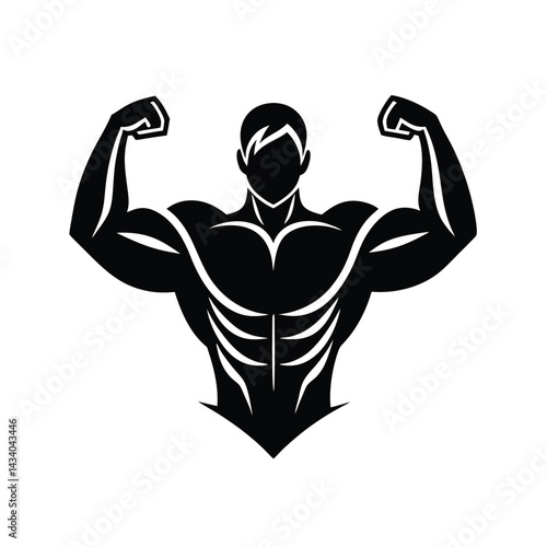 Wallpaper Mural Muscular Flexed Arm Symbol of Strength Torontodigital.ca