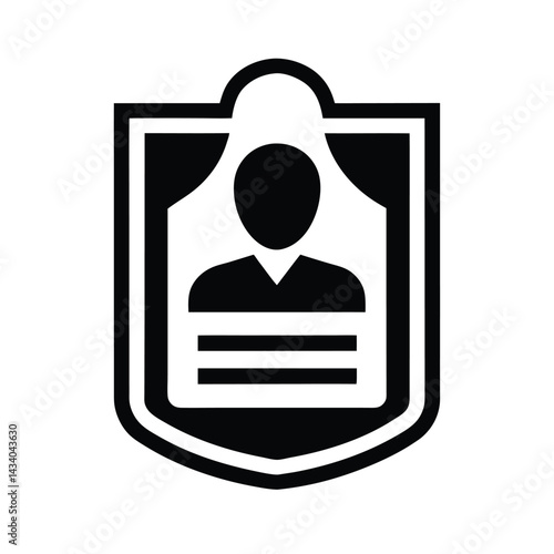 Personal ID Information Vector Symbol