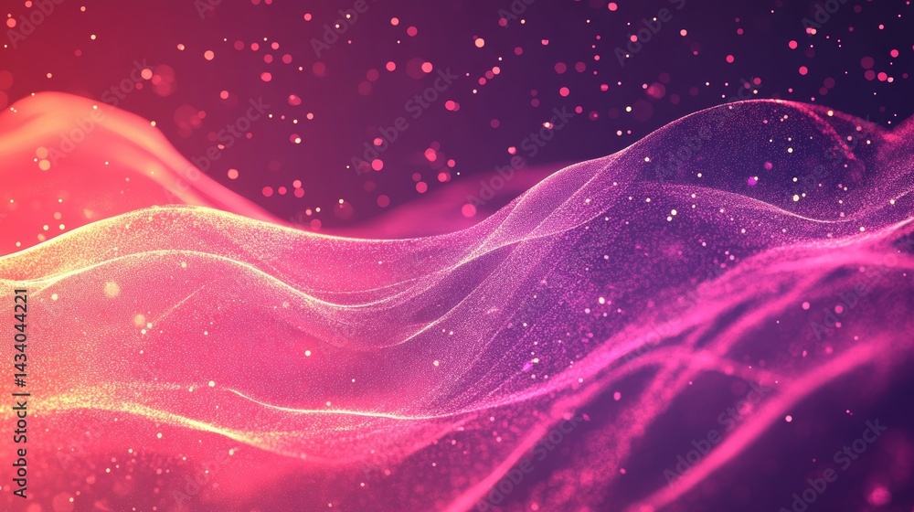Abstract shimmering light trails in hues of red and purple background Abstract shimmering light trails in hues of red and purple background