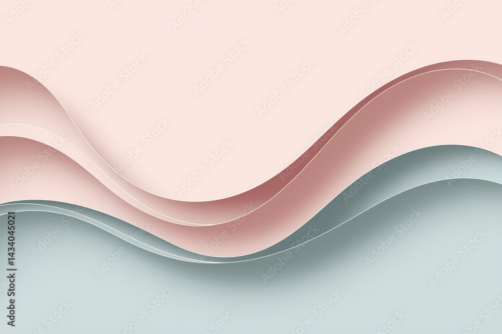 Obraz premium A pink and blue wave with a green stripe