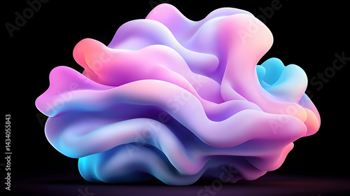 Abstract Purple Pink Blue Nebula Background