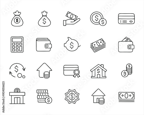 Loan icon set