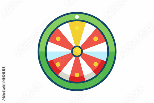old wooden wheel vector illustration