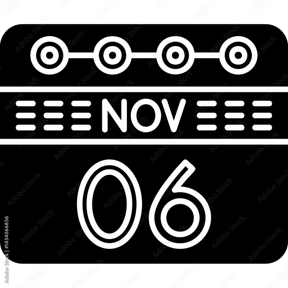 Obraz premium November 6 Icon