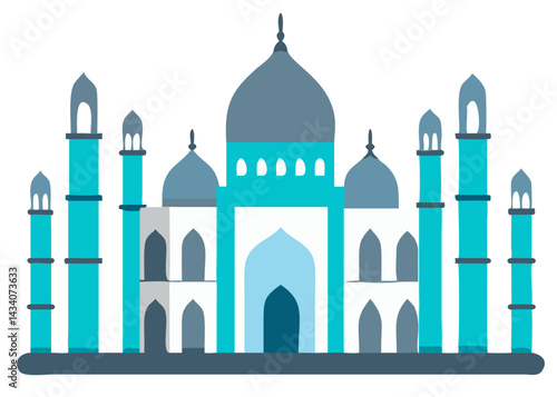 Elegant pack of six Indian monument illustrations with distinct domes and minimal lines. Great for cultural branding.
