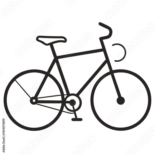 vintage bicycle vector illustration