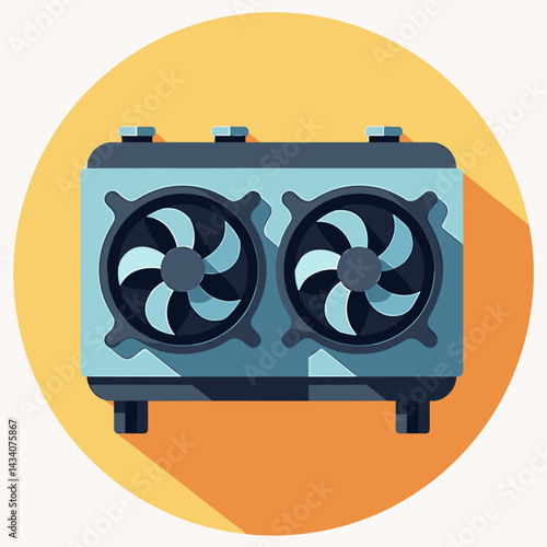 Direct Air Capture Technology with Fans in a Circular Design  