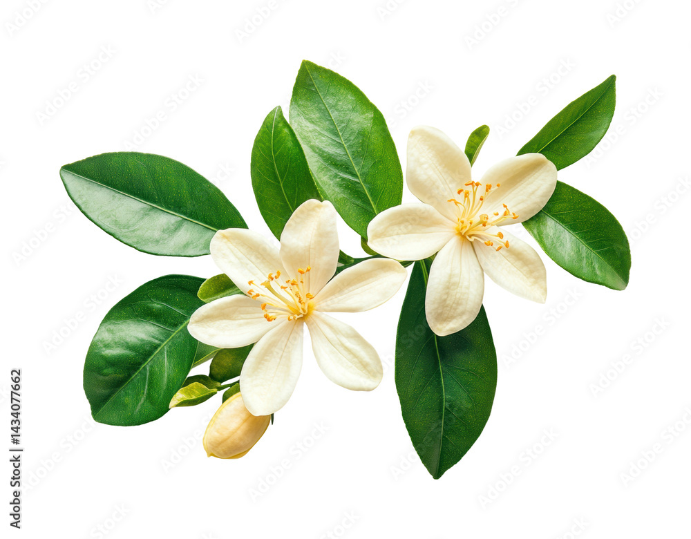 Fototapeta premium Delicate blossom arrangement nature floral composition bright view isolated on transparent background