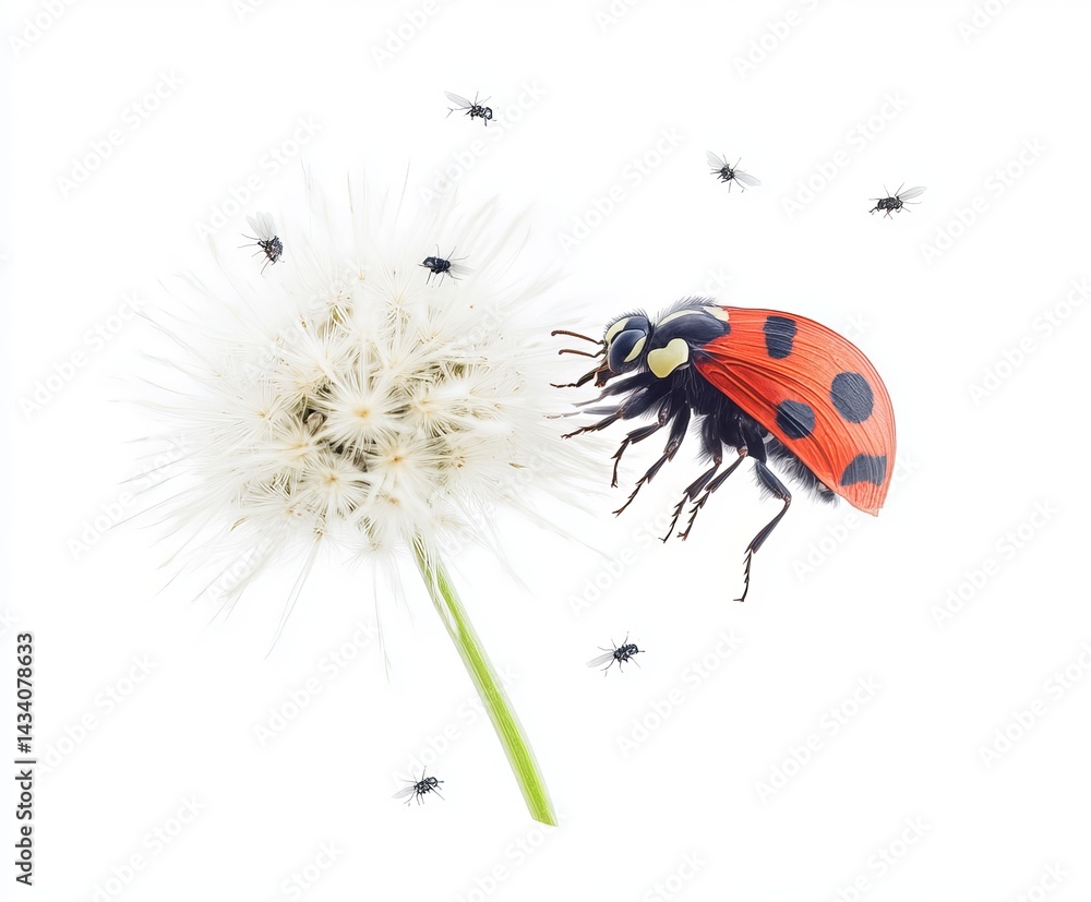Fototapeta premium Dealing with Allergies isolated white background
