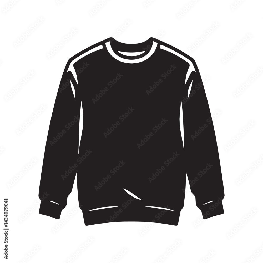 Minimalist Sweatshirt silhouette, clean lines and comfort combined – Sweatshirt illustration – Minimalist Sweatshirt vector – Men's dress silhouette
Minimalist Sweatshirt silhouette, clean lines and comfort combined – Sweatshirt illustration – Minimalist Sweatshirt vector – Men's dress silhouette