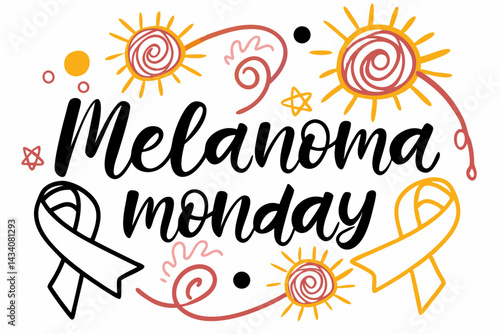 MELANOMA MONDAY vector illustration