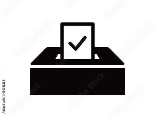 投票・選挙・アンケートのアイコン　投票箱　調査　イラスト　投票ボックス　参議院選挙　投票所　紙