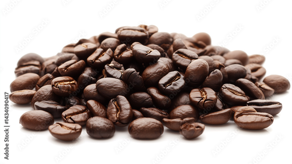Pile of Roasted Coffee Beans 볶은 커피 원두 더미 Pile of Roasted Coffee Beans 볶은 커피 원두 더미