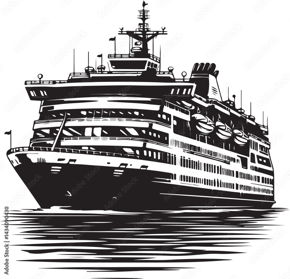 Obraz premium Ferry vector