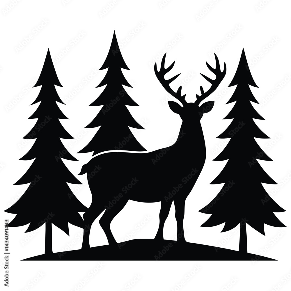 deer in the forest deer in the forest