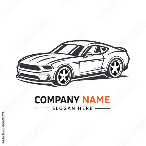 Sporty car logo design