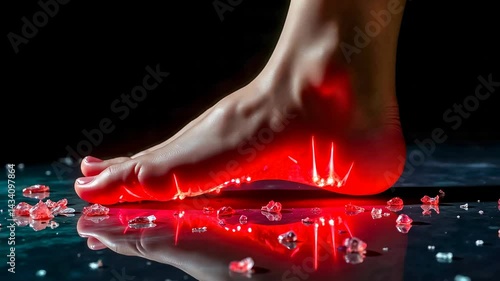 Foot pain, arch discomfort, heel ache. Pain management. Tendons inflame during strenuous activity. Ligaments stretch providing arch support. Muscles recover after careful treatment.