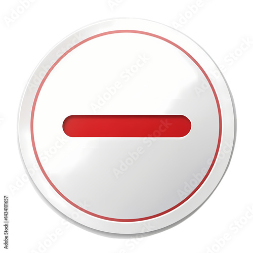 Free Download Simple Red Minus Button Free Download on transparent background - GFXLoad