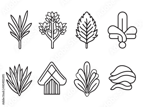 Biomass Power line art creative design