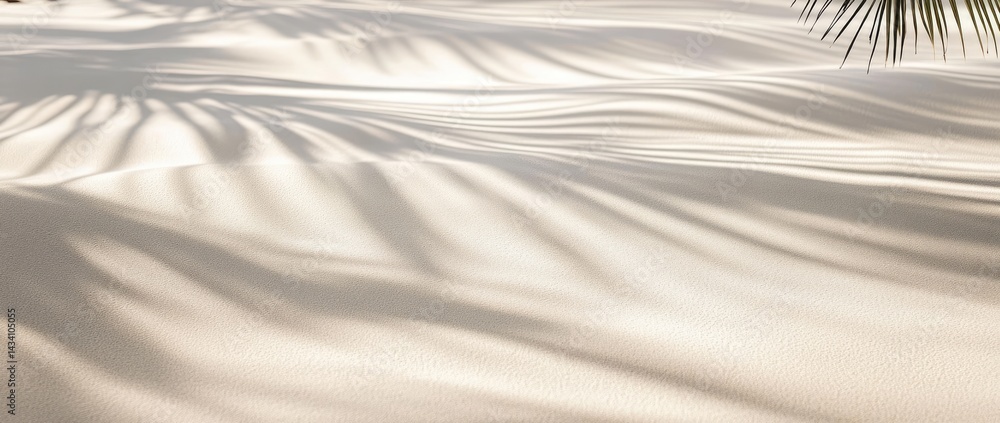 Obraz premium Palm Leaf Shadows on Sand (1)