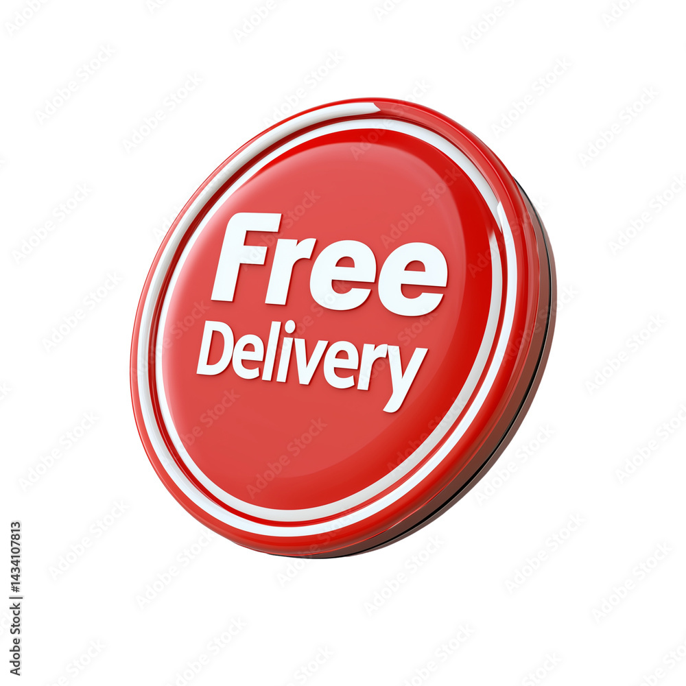 A creative logo with a circular design, incorporating an abstract representation of fast delivery and free shipping on transparent png background. Ai generated A creative logo with a circular design, incorporating an abstract representation of fast delivery and free shipping on transparent png background. Ai generated