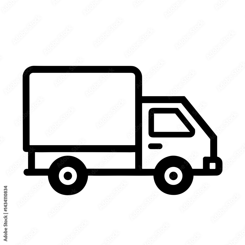 Delivery truck icon representing shipping or logistics feature in ecommerce UI - concept of transport delivery interface shipping option Delivery truck icon representing shipping or logistics feature in ecommerce UI - concept of transport delivery interface shipping option