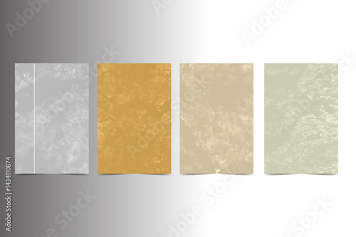 abstract grunge papper shapes covers