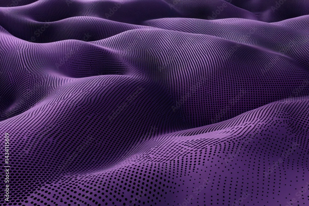 Abstract Purple Undulating Landscape 3D Rendered Geometric Texture Abstract Purple Undulating Landscape 3D Rendered Geometric Texture