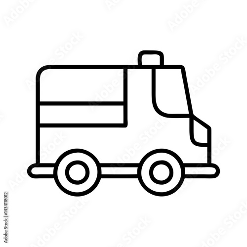 blimp line drawn vehicles. vector art - outline icon blimp, isolated transparent background