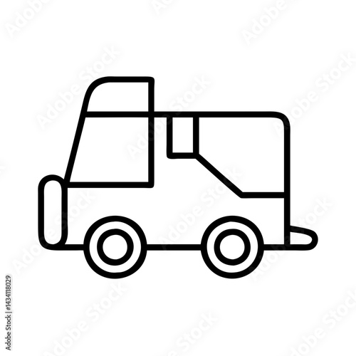 blimp line drawn vehicles. vector art - outline icon blimp, isolated transparent background