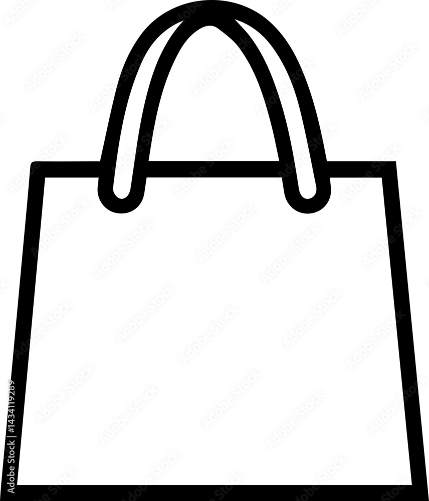 vector shopping bag icon vector shopping bag icon