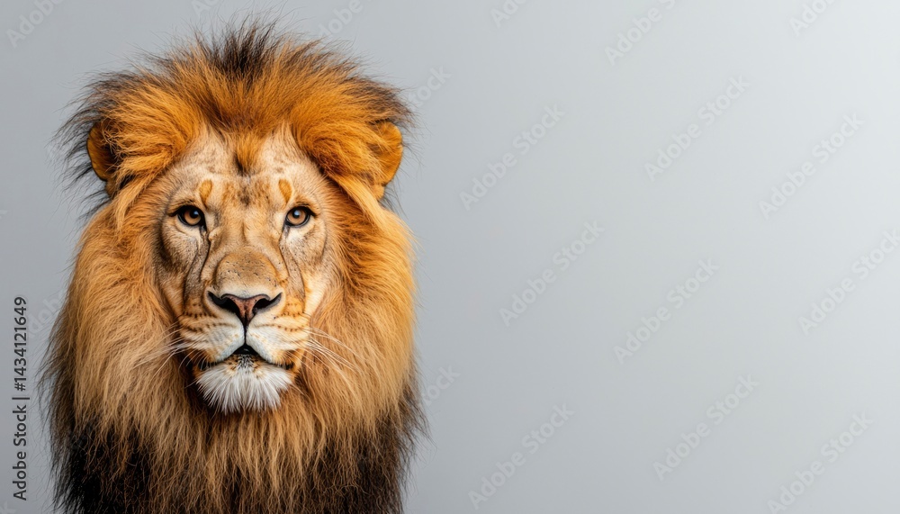 Fototapeta premium Lion portrait, close-up