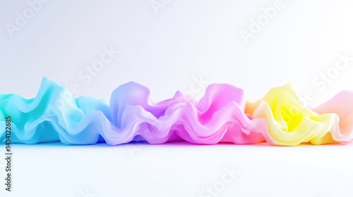 Abstract flowing pastel colors