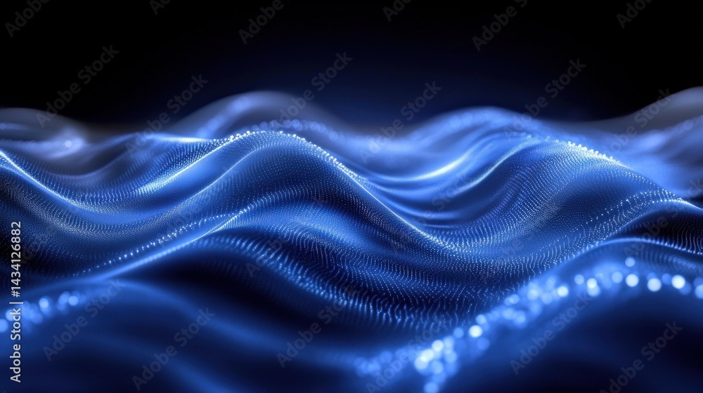 Obraz premium Abstract Waveform Digital Art