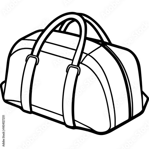 vector illustration of a handbag