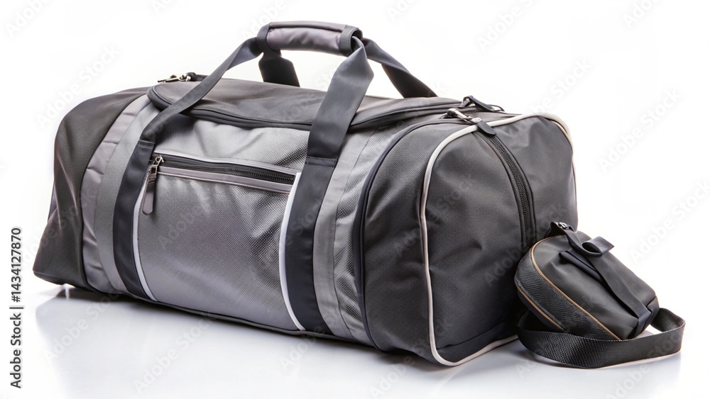 Fototapeta premium gym bag on white 