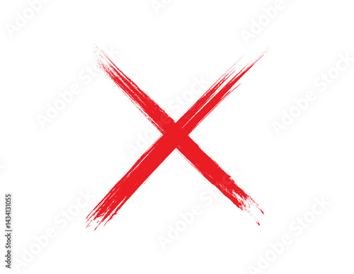 Red cross sign on transparent background, Red cross marker PNG. Red cross marker isolated on white background. 