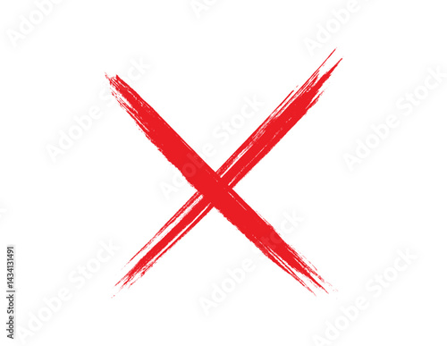 Red cross sign on transparent background, Red cross marker PNG. Red cross marker isolated on white background. 