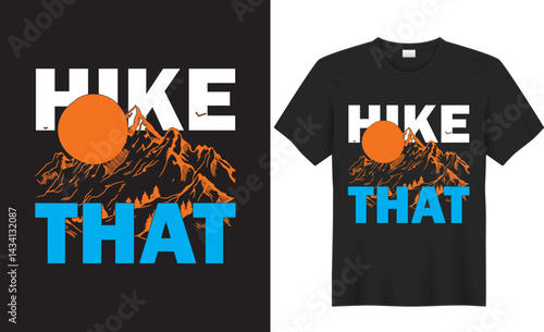 This outdoors-themed t-shirt design captures the spirit of adventure and freedom in nature. Featuring a bold mountain silhouette, pine trees, and a rising sun, it’s perfect for hikers, campers.
